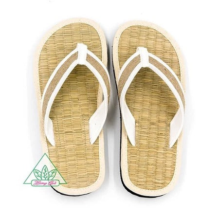 Hotel Slippers made from silk, cotton fabric, and soft rubber sole (unique and stylish)